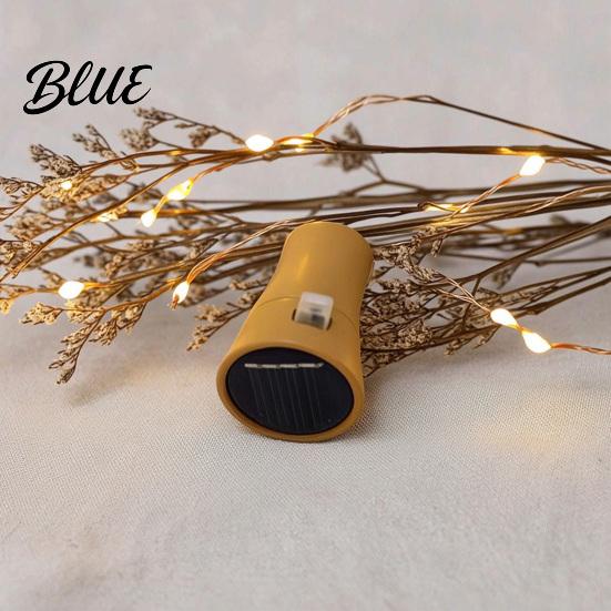 Copper Wire Fairy 46315 LED with Cork Bottle Light Lights Wine Solar Powered String Malleable