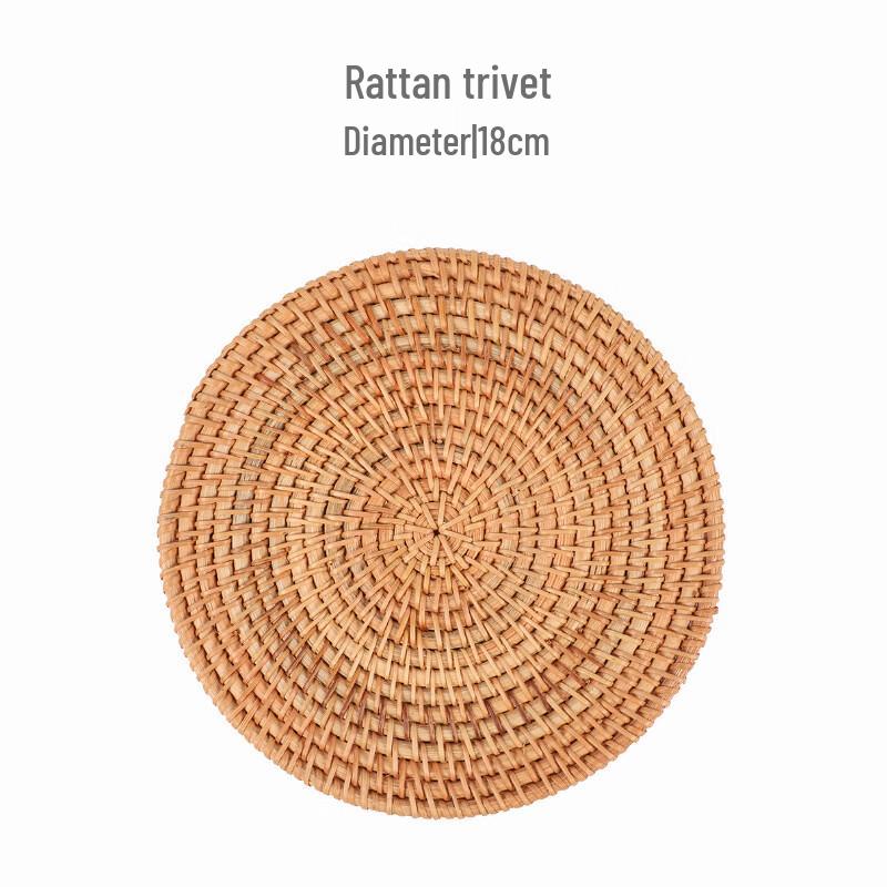 Round Woven Heat-Resistant Trivet Mat Set