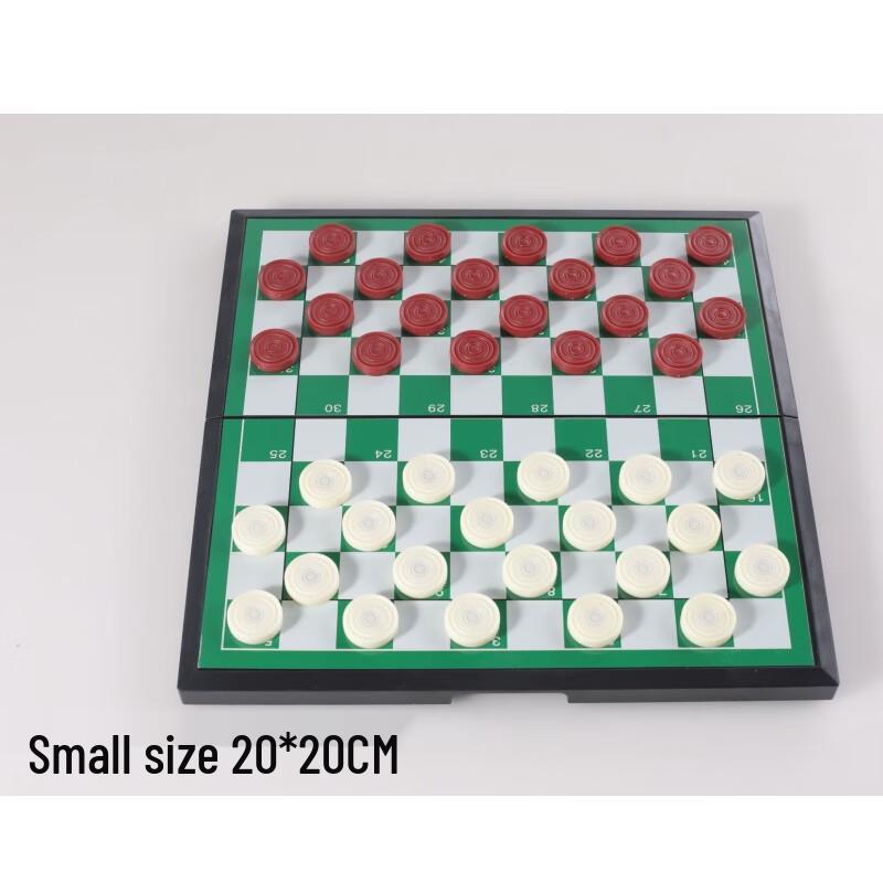 Magnetic Folding International Checkers Board Set