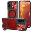 Slide Lens Armor Funda for Samsung Galaxy F06 5G Case for Samsung Galaxy M06 5G A06 4G A05 Case Magnetic Ring Stand Holder Cover