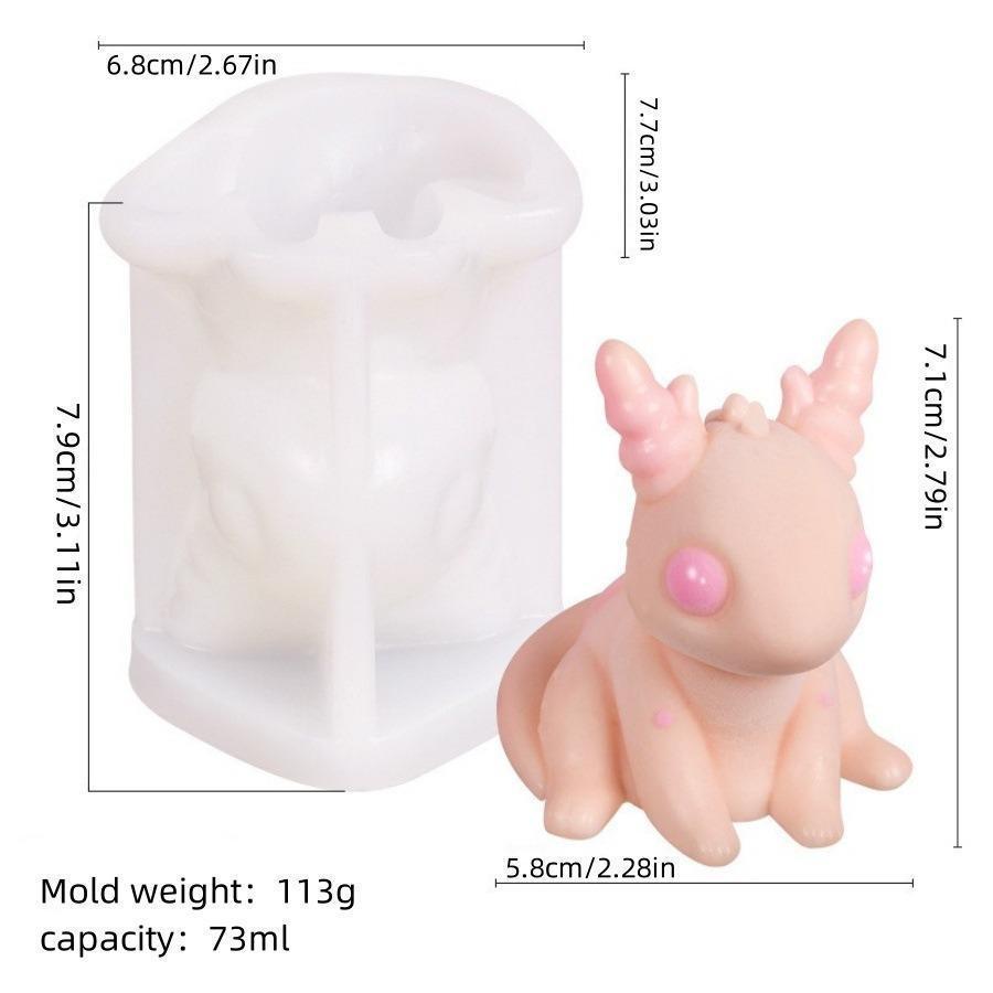 New Creative Dragon Baby Mousse Cake Silicone Mold Candle Baking Mold DIY For Car Aromatherapy Mould