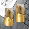 The letters of metal For Samsung A 31 32 A33 A34 35 14 A15 13 A16 25 A26 50 52 53 54 55 56 70 71 72 73 Golden glass phone case