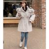 Autumn and Winter Plus Velvet Jacket Women's Loose Cotton Jacket Short Hooded Style Overcomes Casual Cotton Jacket
