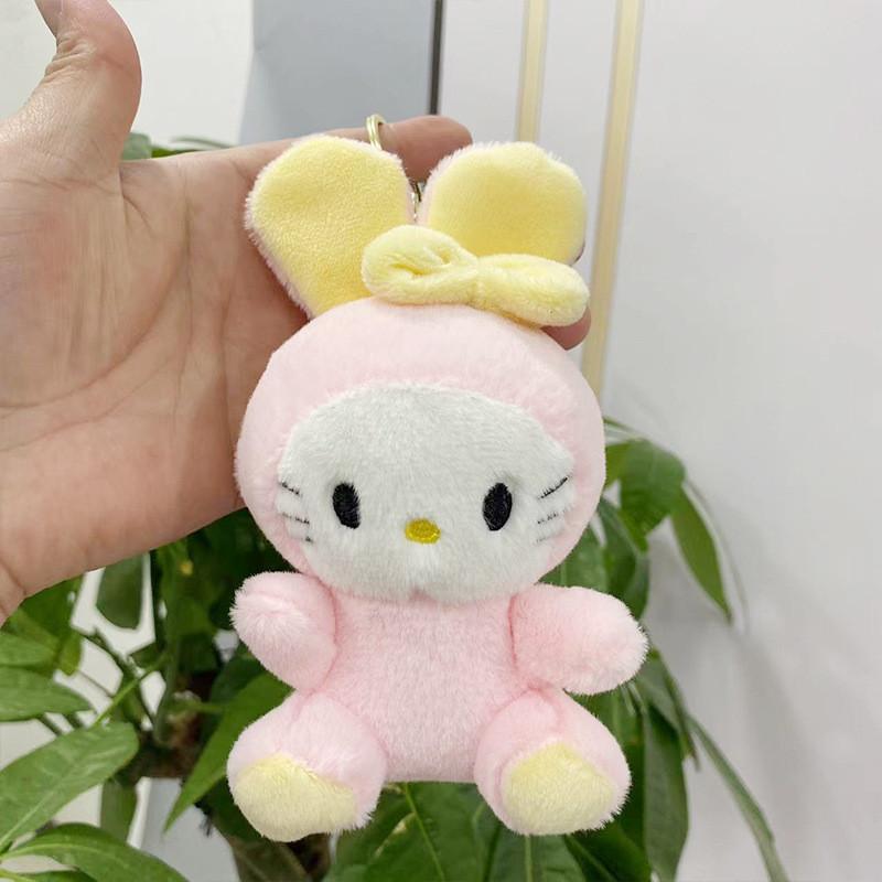 Charming Plush Bunny Keychain Delightful Rabbit Doll For Kids Ideal Gift