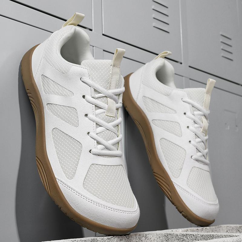 TUINANLE Barfußschuhe Herren Weite Zehenbox Nullabfall Zehen-Sneaker Minimalistisch Schwarz Freizeitschuhe für Damen