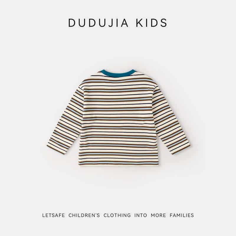 Dudujia Kids Striped Long Sleeve T-shirt