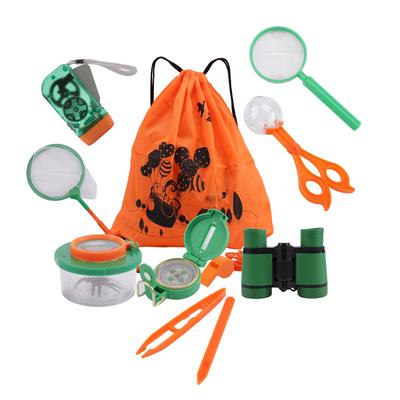 Děti Outdoor Adventure Exploration Vybavení Dalekohled Lupa Chytání hmyzu Nástroje