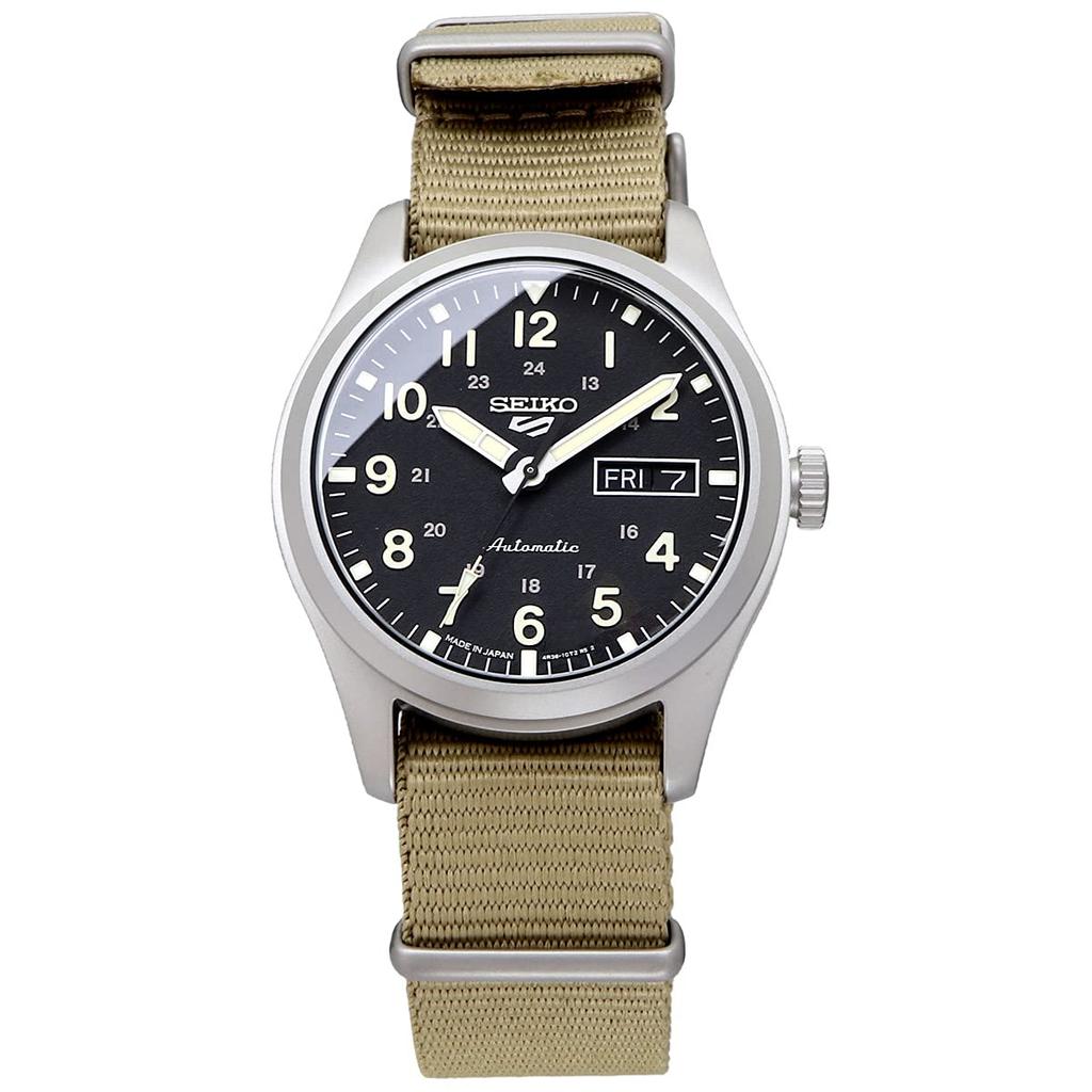 SEIKO Watch 5 SPORTS Automatic Mechanical Limited Distribution Model Made in Japan SRPG35 Beige Men's
