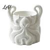 Fantasy Style Plant Container 3D Printed Octopus Planter with Tray Unique Marine-Inspired Succulents Pot Novelty Sea Monsters Decor Pot Drainage