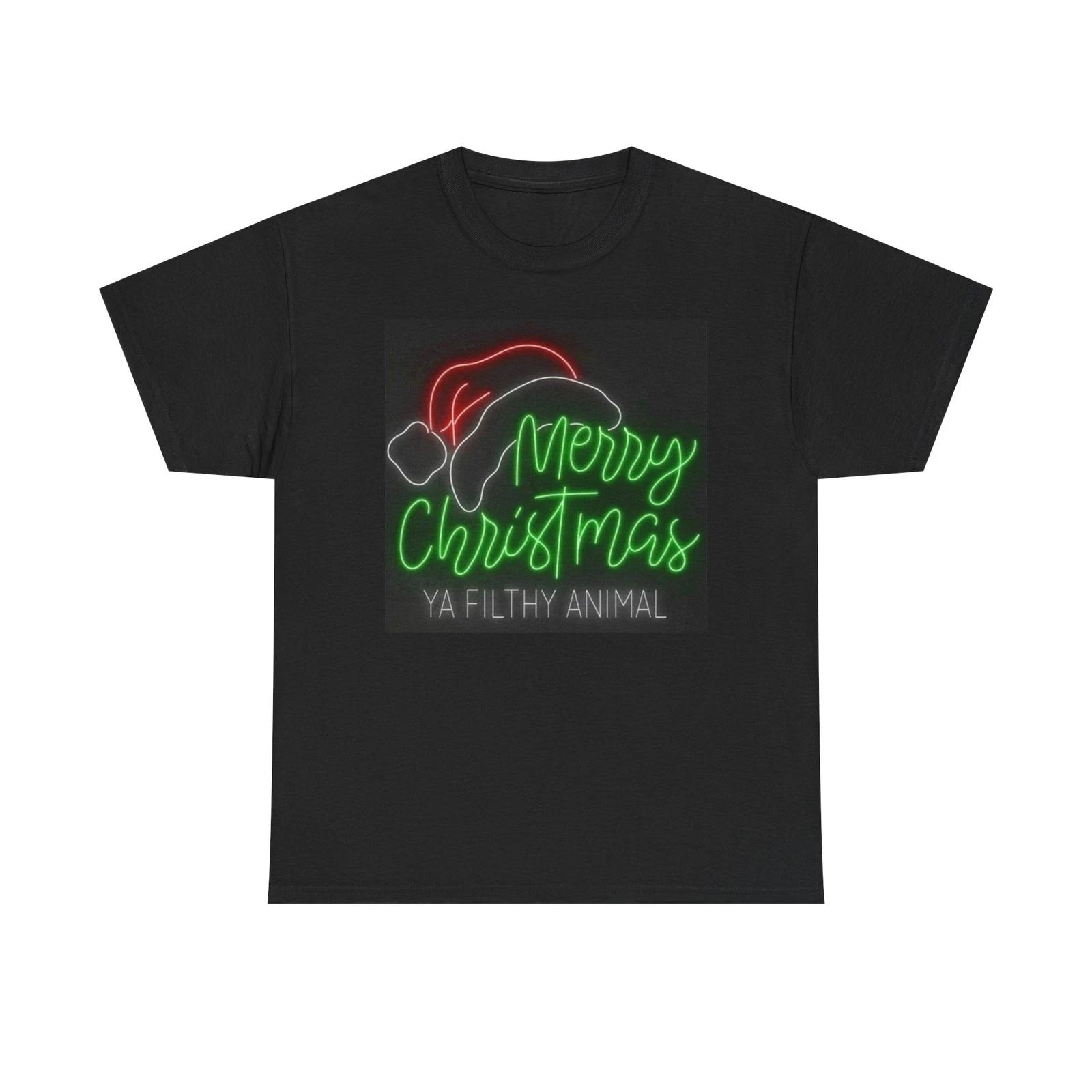 Men s and Women s T-shirts Merry Christmas YA FILTHY ANIMAL XL
