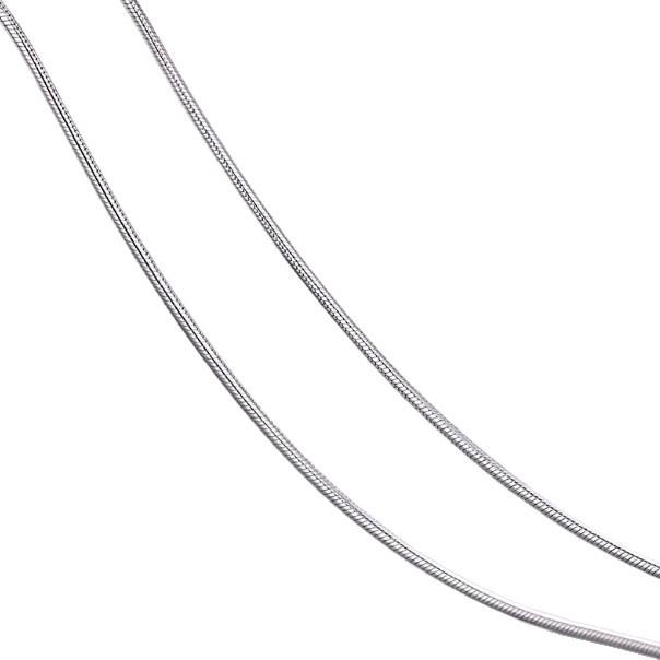 Dzi Beads 925 Sterling Silver Men's Clavicle Necklace, High-End Round Snake Bone Chain with Screw Through Design.