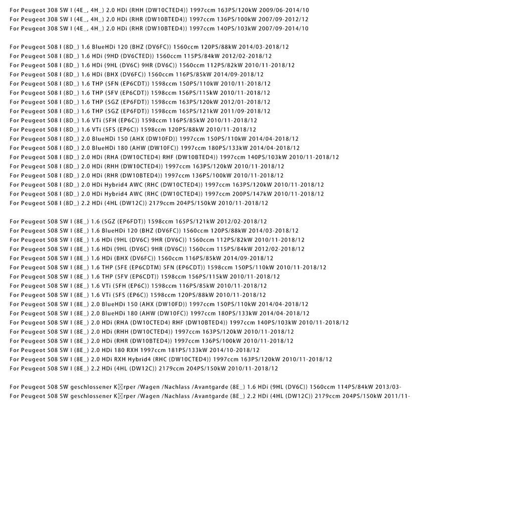 Циліндр замка передніх лівих дверей 59395J01 Для Citroen C3 II C5 III 308 SW 508 SW