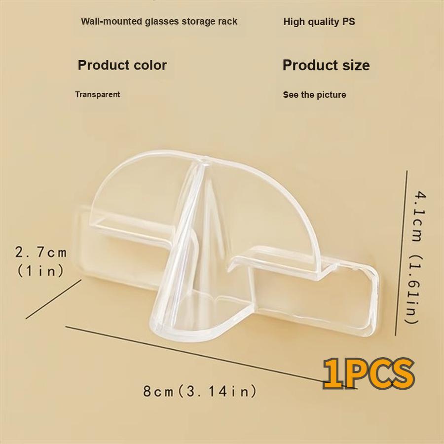 

3 pcs Eyeglasses Holder Wall Mounted Shelf for Home Bedroom Bathroom Desk Display Stand 1 PCS чистий