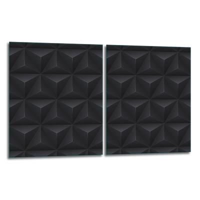 GLASS CUTTING BOARD PLATE 2x40x52 BLACK