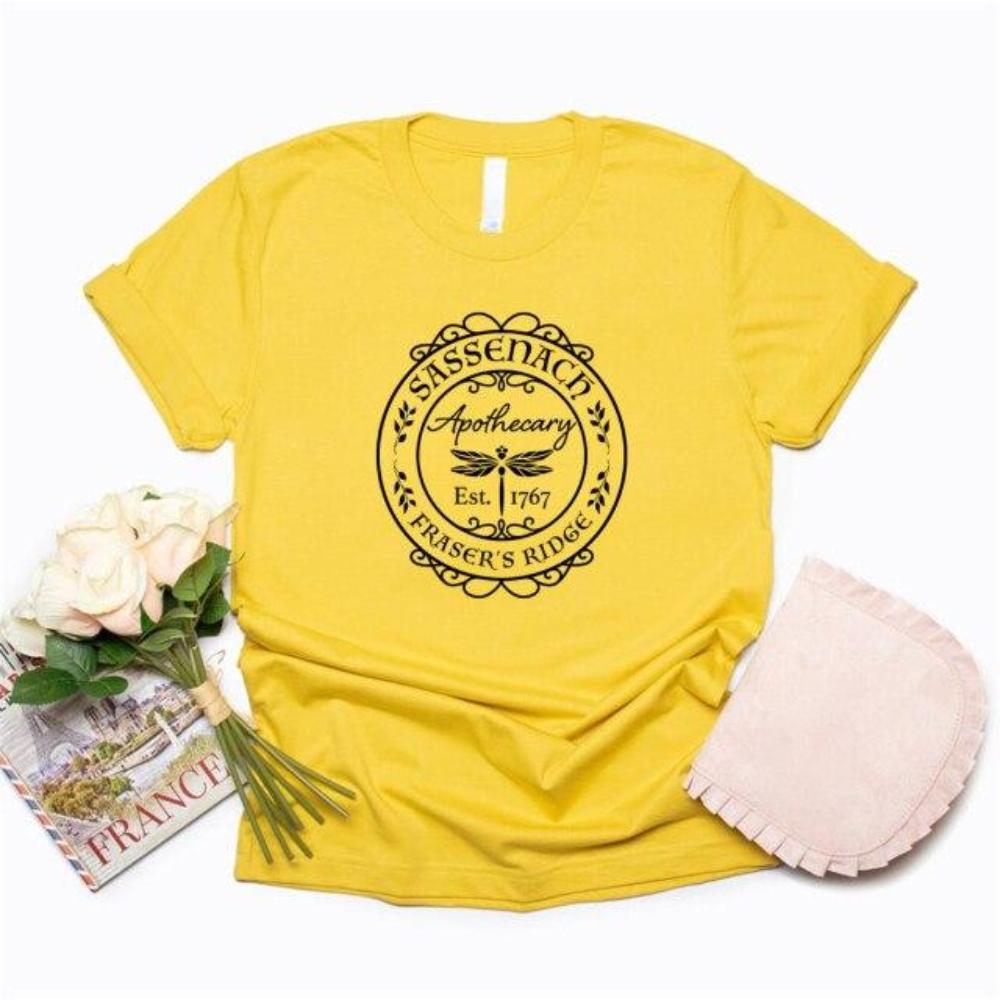 Sassenach T-skjorte Claire Skjorte Outlander Bokserie T-skjorte Jamie Fraser T-skjorte Dinna Fash Fangave Kvinne T-skjorter Grafiske T-skjorter