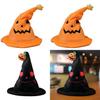 Halloween Elektryczny Kapelusz Elfa Dyni Ducha Kostium na Imprezę Festiwalową Pluszowa Zabawka Żółty 30*30*40cm Czarny 30*30*40cm