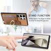 Carteira com Porta-Cartões Magnético 2 em 1 Capa de Couro com Suporte de Anel Destacável Para Samsung Galaxy S24 Ultra S23Plus A05 A55 A15 A25 Capa