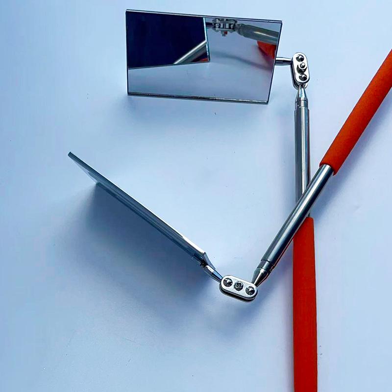 Portable Telescopic Inspection Mirror for Car Undercarriage and Pipe Repair 2-section square mirror