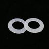 500Pcs M2 M2.5 M3 M4 M5 M6 M8 M10 White Plastic Nylon Flat Washer Flat Gasket Screw Bolt Insulation Washer Assembly Kit