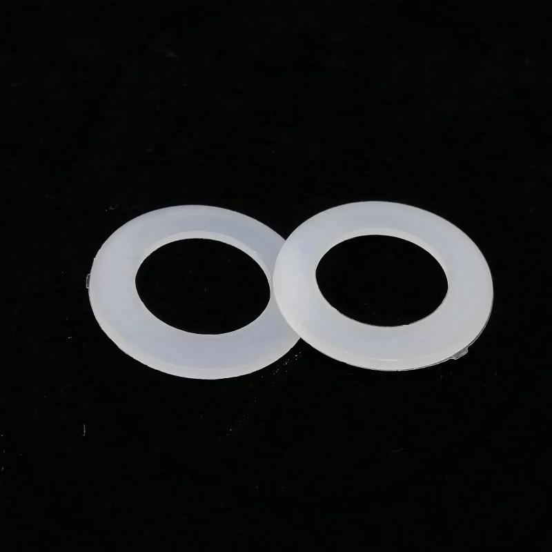 500Pcs M2 M2.5 M3 M4 M5 M6 M8 M10 White Plastic Nylon Flat Washer Flat Gasket Screw Bolt Insulation Washer Assembly Kit