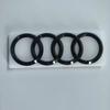 AUDI A4 4Ring logo ABS Black Car Hood Front Grill Rear Trunk Emblem Sticker A4 Mark Quarrto 2.0T Sline Emblem For A4 2008-2017