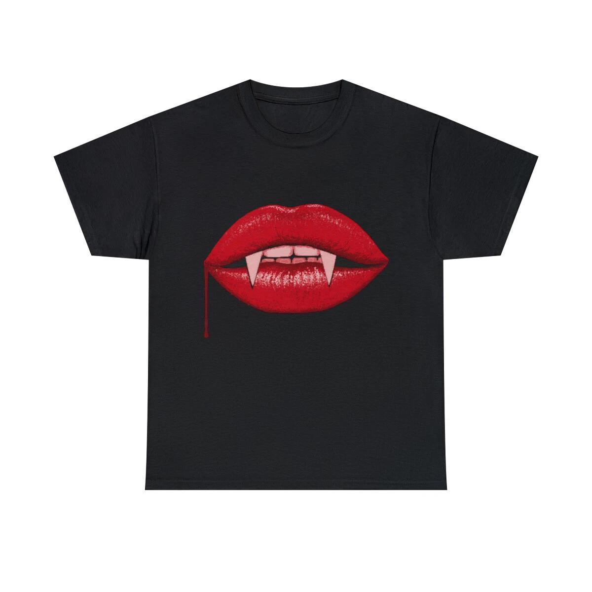 Vampire Lips Graphic Tee Shirt, S-5XL 2XL