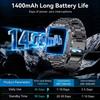 2026 Upgraded Men 1400mAh Battery Capacity GPS Heart Rate Flashlight BT Call 10ATM Waterproof AMOLED HD New Smart Watch Smartwatches