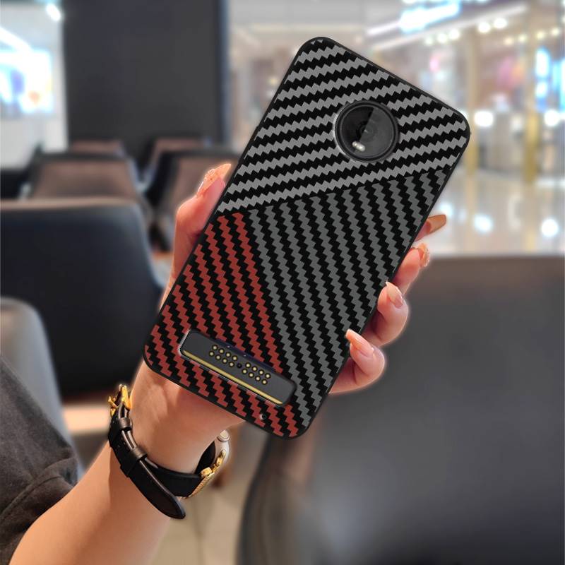 Protective Anti-knock Phone Case For MOTO Z4 Play Dirt-resistant Back Cover Graffiti Cartoon Shockproof Full wrap TPU