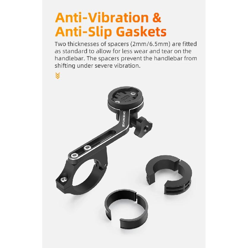 OFFBONDAGE Bicycle Light Holder Aluminum Bike Lamp Bracket HD3-1000 Gopro Mount IGS / Garmin / Bryton / Cateye Computer Holder