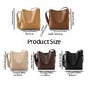 Split Leather Designer Shoulder Bag Underarm Design Casual Style Bucket Basket Bag New Fashion Cowhide Material Crossbody Bag
