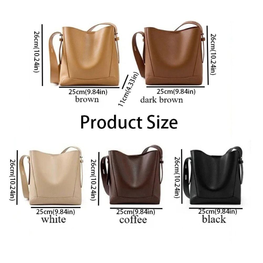 Split Leather Designer Shoulder Bag Underarm Design Casual Style Bucket Basket Bag New Fashion Cowhide Material Crossbody Bag