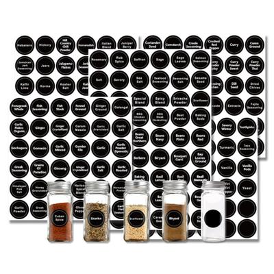 180Pcs Chalkboard Label Exquisite Waterproof Self-adhesive Kitchen Countertop Spice Bottle Marking Blackboard Sticker Daily Use