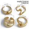 3/4Pcs Dating Rings Open Rings Adjustable Finger Rings Geometric Open Rings Finger Jewelry Suitable For Party Daily