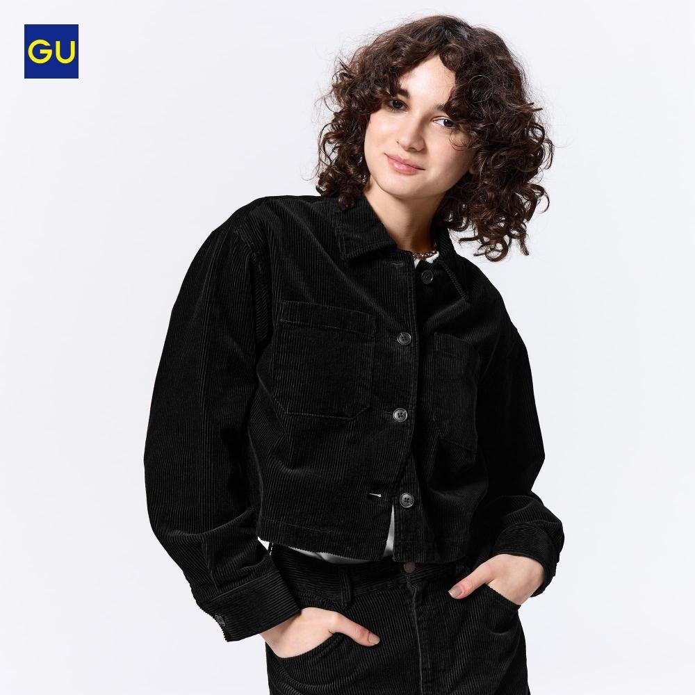 

Короткая вельветовая рубашка Uniqlo Gu 09 BLACK/WOMEN XL