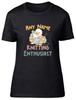 Personalised Any Name Knitting Enthusiast Womens T-Shirt Ladies Gift Tee