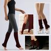 Women Ribbed Knit Leg Warmers, Slouchy Knee High Boot Cuffs, Stretch Knitted Leg Covers for Yoga Ballet Dance Fitness Autumn Winter