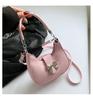 Sac selle en cuir PU avec surpiqûres et fermeture éclair pour un usage quotidien