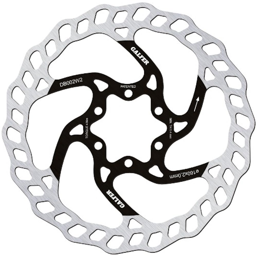GALFER BRAKING SYSTEMS Тормозной диск DB002W2 DISC WAVE для MTB (6-болтовый) 160/2.0мм