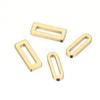 20pcs Stainless Steel Gold Color Rectangle Charms DIY Jewelry Making Earring Findings Necklace Components Accessories Supplies
