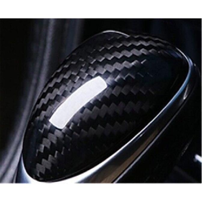 Dry Carbon Fiber Console Gear Shift Knob Trim For Cadillac SRX 2013-2015