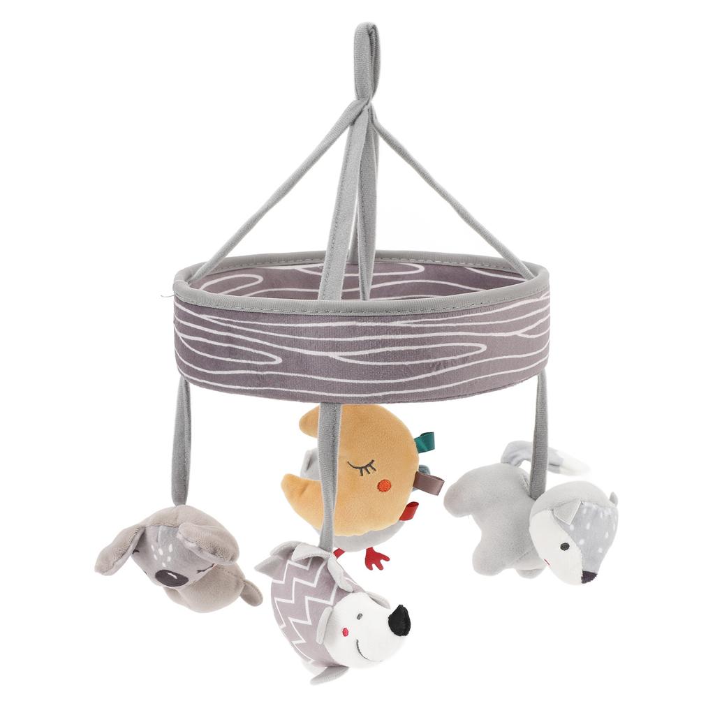 Mobil pentru bebeluși rotativ zornăitor jucărie pandantiv de pluș pentru bebeluș mobil de pătuț agățat pentru pat cărucior