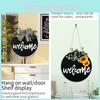 Charming Country Style Welcome Door Hanger With Sunflower And Bow Design For Decor