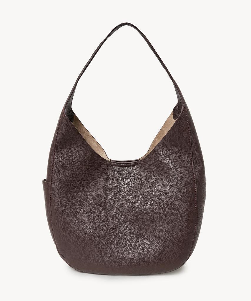 Lady Volume Edit Hobo Bag (Brown)