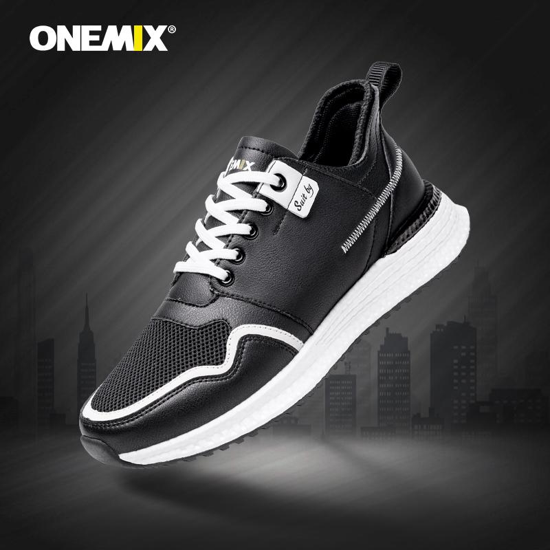 ONEMIX Zapatillas blancas para hombres Zapatillas transpirables de cuero para  correr Cordones para mujeres Zapatos atléticos para caminar comprar a buen  precio — entrega gratuita, reseñas reales con fotos — Joom