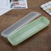 1Pc Portable Tableware Box Transparent Cover Cutlery Case Travel Outdoor School Home Stowage Reusable Practical Cutlery