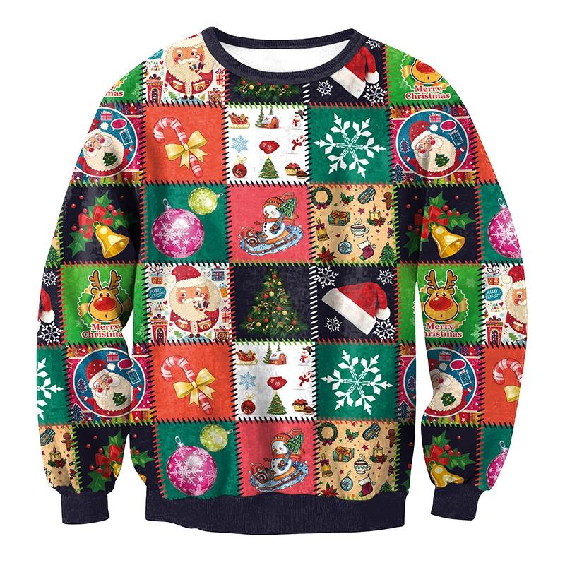 Premium New Ugly Xmas Christmas Sweater Vacation Santa Elf Novelly Sweatshirt For Women And Men