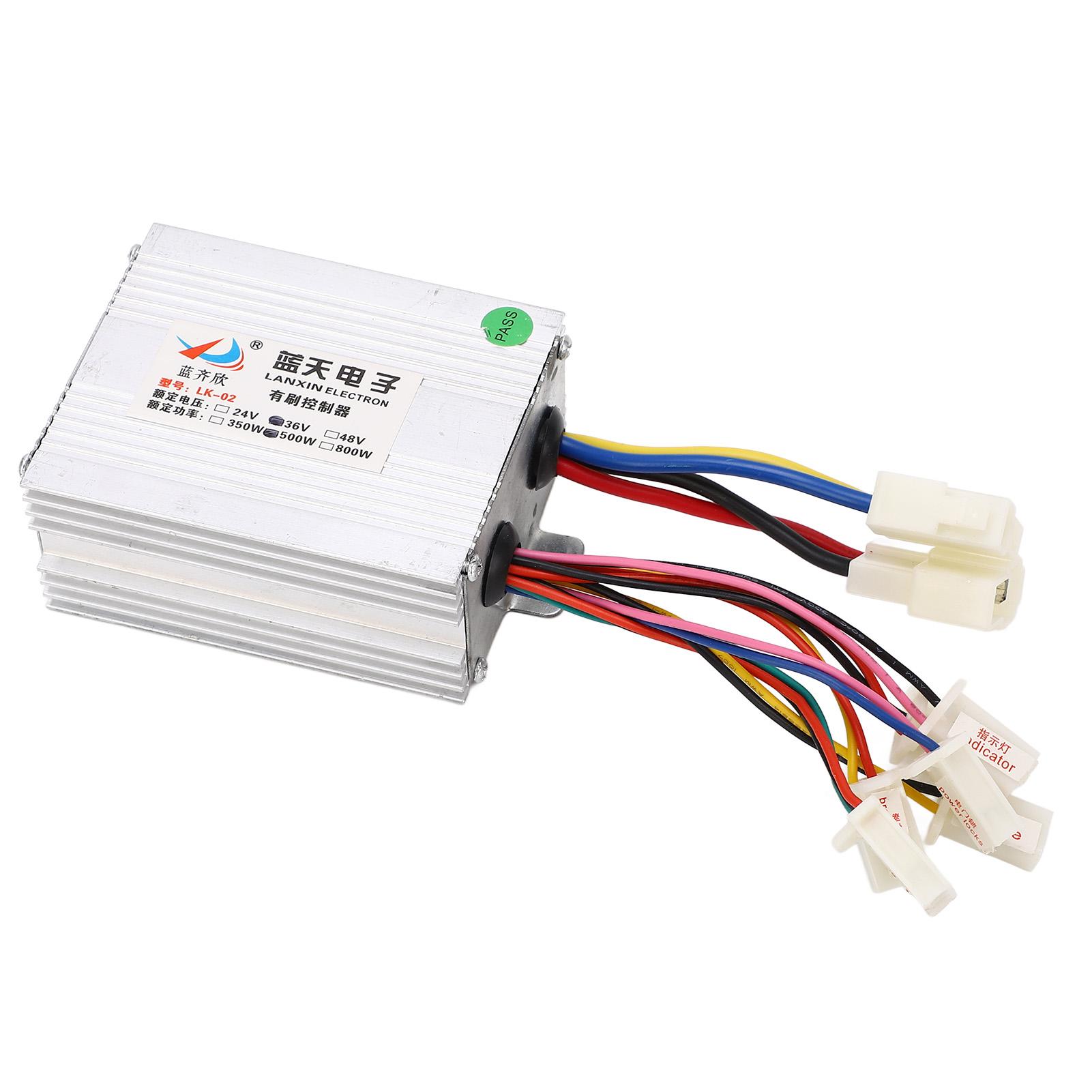 

36V 500W Brushed Controller Aluminum Alloy Brush Speed Motor Controller for Electric Bikes Tricycles Motorcycles