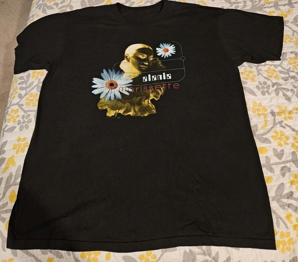 Alanis Morissette 1side Black Color All Size Tee Shirt Unisex Unisex T-Shirt XXXL