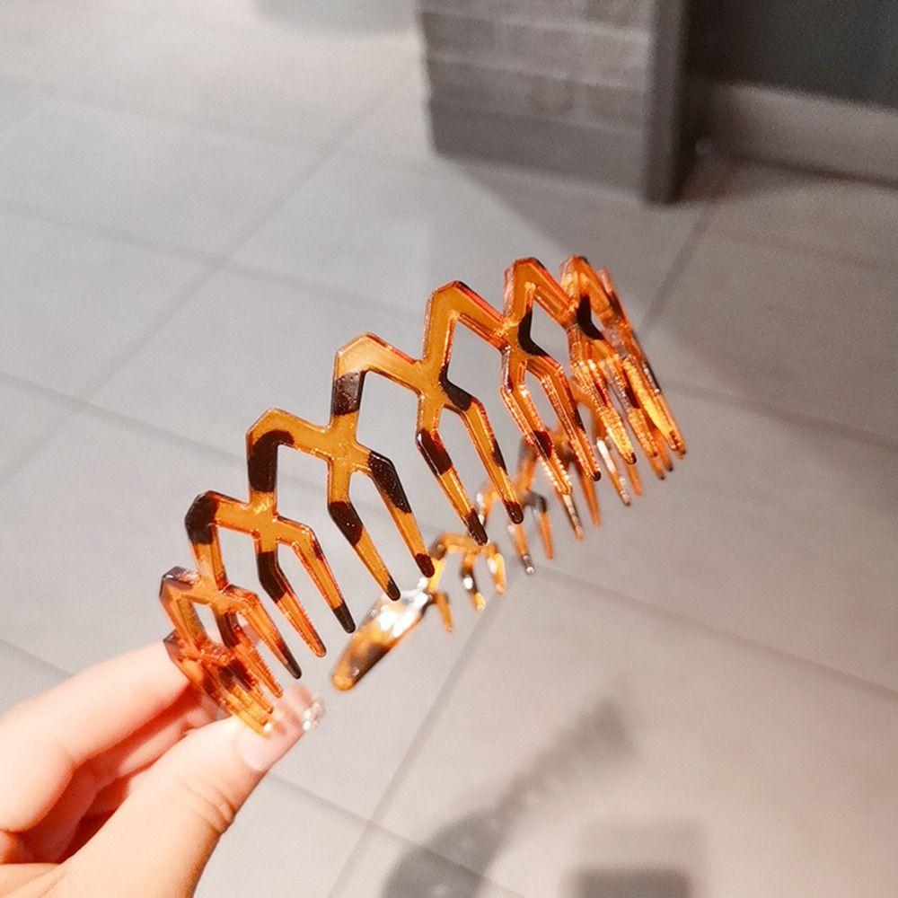 4Pcs Wide Side Zigzag Hairband Makeup Headband Headbands High-quality Hair Hoop  Styling Tools