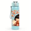 1PC Autumn Tree Little Girl 750ml Color Plastic Sports Water Bottle Leakproof Flip Straw Lid For Sports Office Home Use